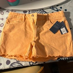 new with tags orange shorts